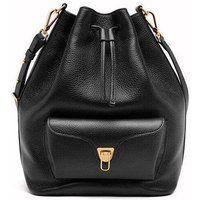 Beuteltasche aus genarbtem Leder