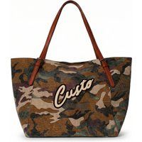 Camouflage-Shopper mit Logo-Detail