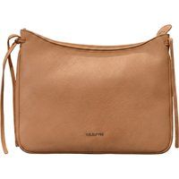 Dreigeteilte Schultertasche in Lederoptik