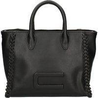 Shopper mit Flechtkanten und Logo-Prägung