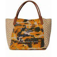 Bedruckte Shopper-Tasche mit Web-Details