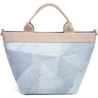 Texturierte Tote-Bag mit Logo-Detail