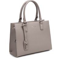 Strukturierte Henkeltasche aus Kunstleder