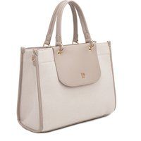 Elegante Canvas- und Kunstledertasche