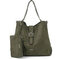 Shopper in Wildleder-Optik mit Etui