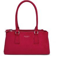 Elegante Henkeltasche in Wildleder-Optik