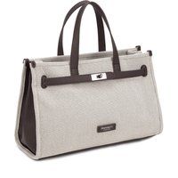 Elegante strukturierte Canvas-Henkeltasche