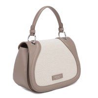 Elegante Handtasche aus Canvas und Kunstleder