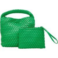 Geflochtene Tasche mit Einzelgriff und Etui
