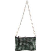 Mini-Tasche mit Strass-Gitter und Kette