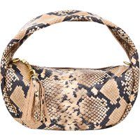 Hobo-Tasche mit Schlangenprint