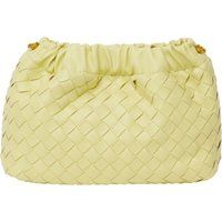 Geflochtene geraffte Pouch-Handtasche