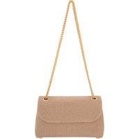 Strassbesetzte Abendtasche mit Klappe