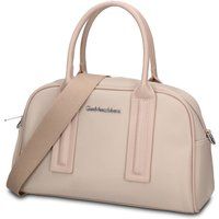 Strukturierte Bowlingtasche aus veganem Leder
