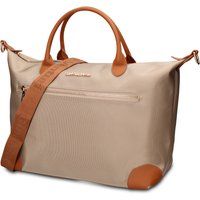 Elegante Tragetasche mit Kunstleder-Details