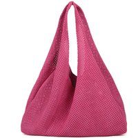 Lässige Hobo-Tasche aus perforiertem Leder