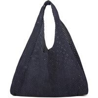 Perforierte Hobo-Tasche aus Leder