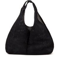 Perforierte Hobo-Tasche aus Leder
