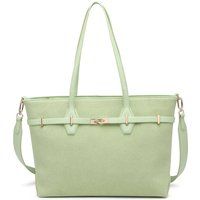 Elegante Shopper-Tasche mit Gürtel-Detail