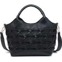 Elegante Handtasche mit Gitter-Webmuster
