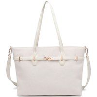 Elegante strukturierte Kunstleder-Handtasche