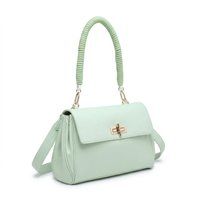 Elegante Überschlagtasche mit gewickeltem Griff