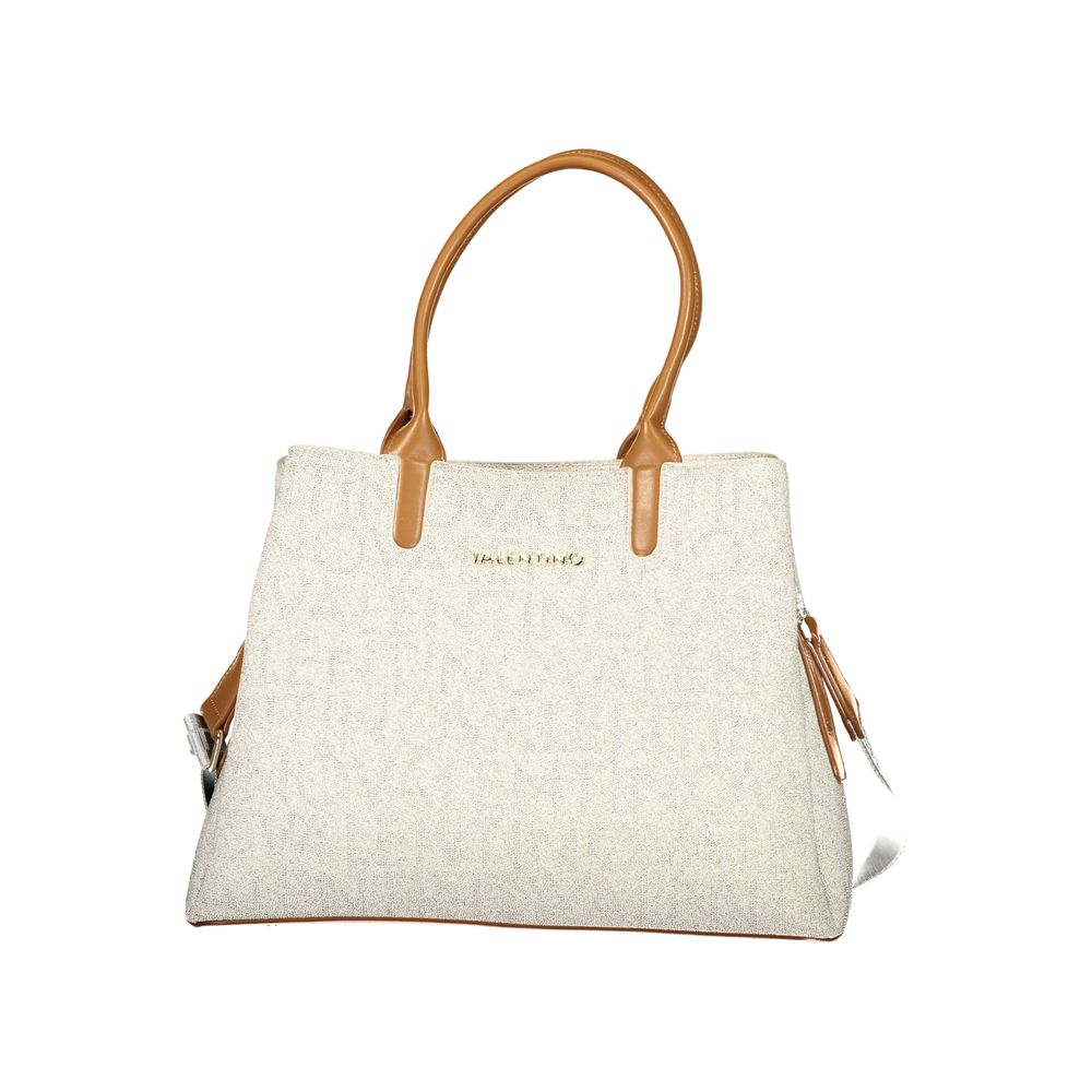 Shopper mit Monogramm-Muster und Tragegriffen