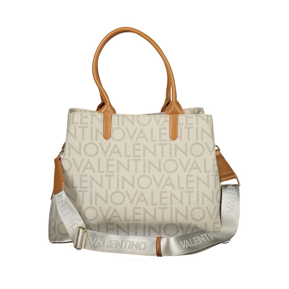 Shopper mit Monogramm-Muster und Tragegriffen