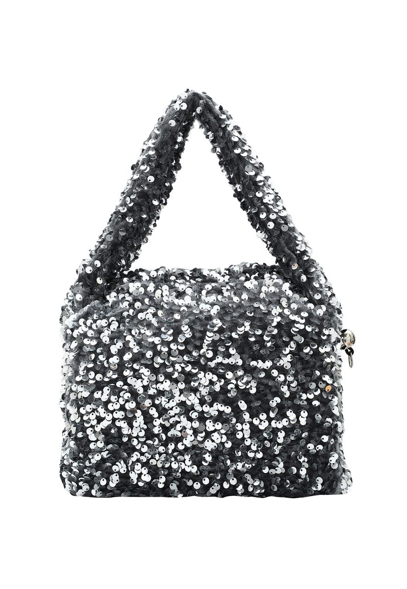 Schimmernde Pailletten-Abendtasche
