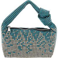 Handtasche mit Kristallbesatz und Knoten