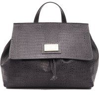 Elegante Rucksack-Handtasche mit Krokoprägung