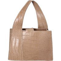 Elegante Mini-Tote mit Krokoprägung