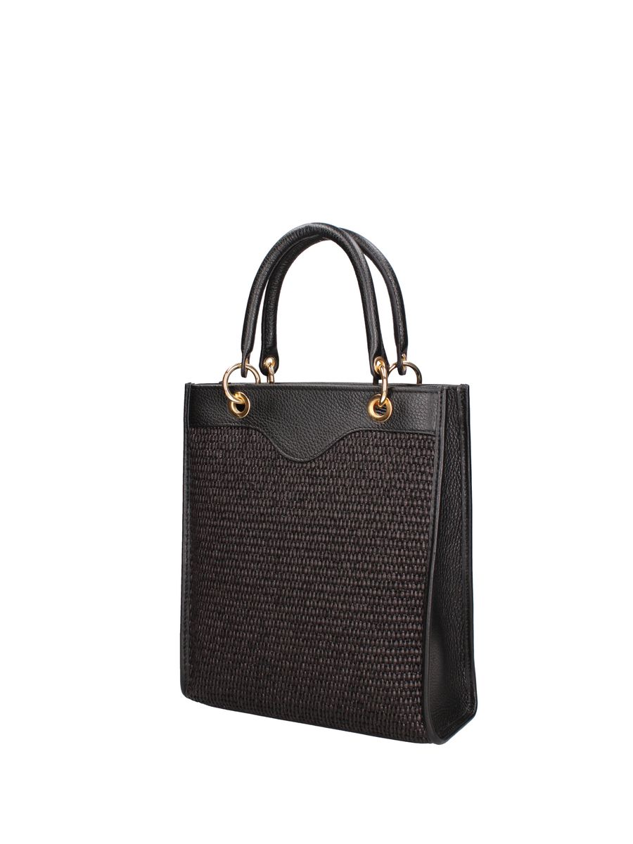 Elegante Henkeltasche aus Ledergeflecht