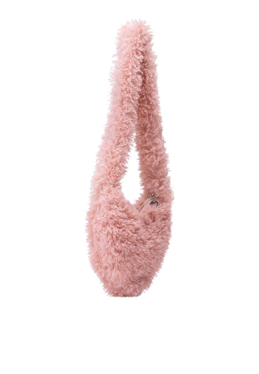 Plüschige Teddy-Kunstfell-Schultertasche