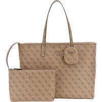 Monogramm-Shopper aus Canvas mit Etui