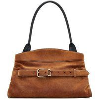 Dakota Suede Satchel mit Schnalle