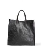 Minimalistischer Strukturierter Leder Shopper