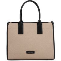 Texturierte Tote-Bag im Canvas-Look