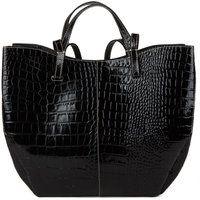 Eleganter Shopper in Kroko-Optik
