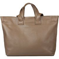 Gekörnter Leder-Shopper mit Henkeln