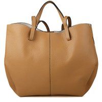 Strukturierter Shopper aus genarbtem Leder