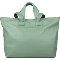 Shopper-Tote aus weichem genarbtem Leder