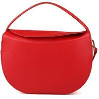 Elegante Halbmod-Handtasche aus Leder