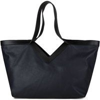 Elegante Leder-Tote mit V-Ausschnitt