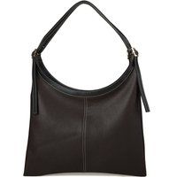 Genarbte Leder-Hobo-Schultertasche