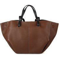 Minimalistischer Shopper aus genarbtem Leder
