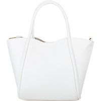 Elegante Lederhandtasche mit geschwungener Oberseite