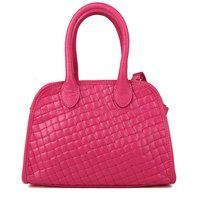 Geflochtene Henkeltasche aus Leder