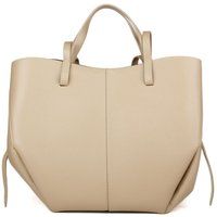 Minimalistische Tote-Bag aus genarbtem Leder