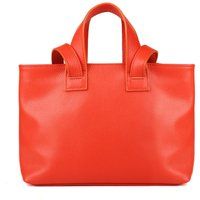 Minimalistische Handtasche aus genarbtem Leder